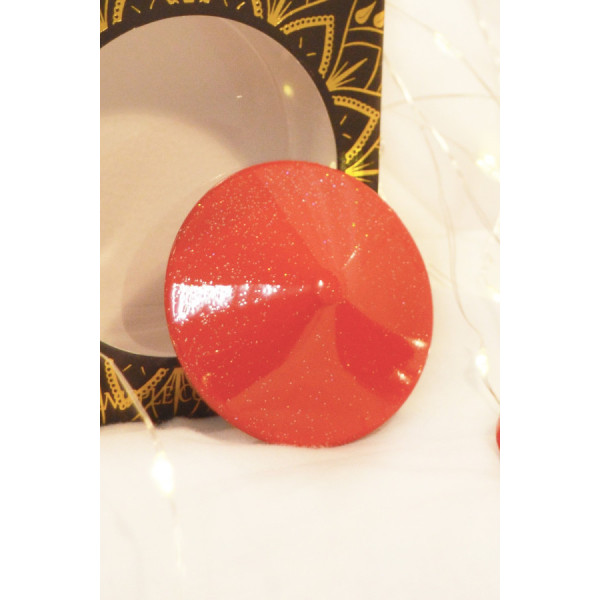 Nipple Métal rouge Cache tétons cône 